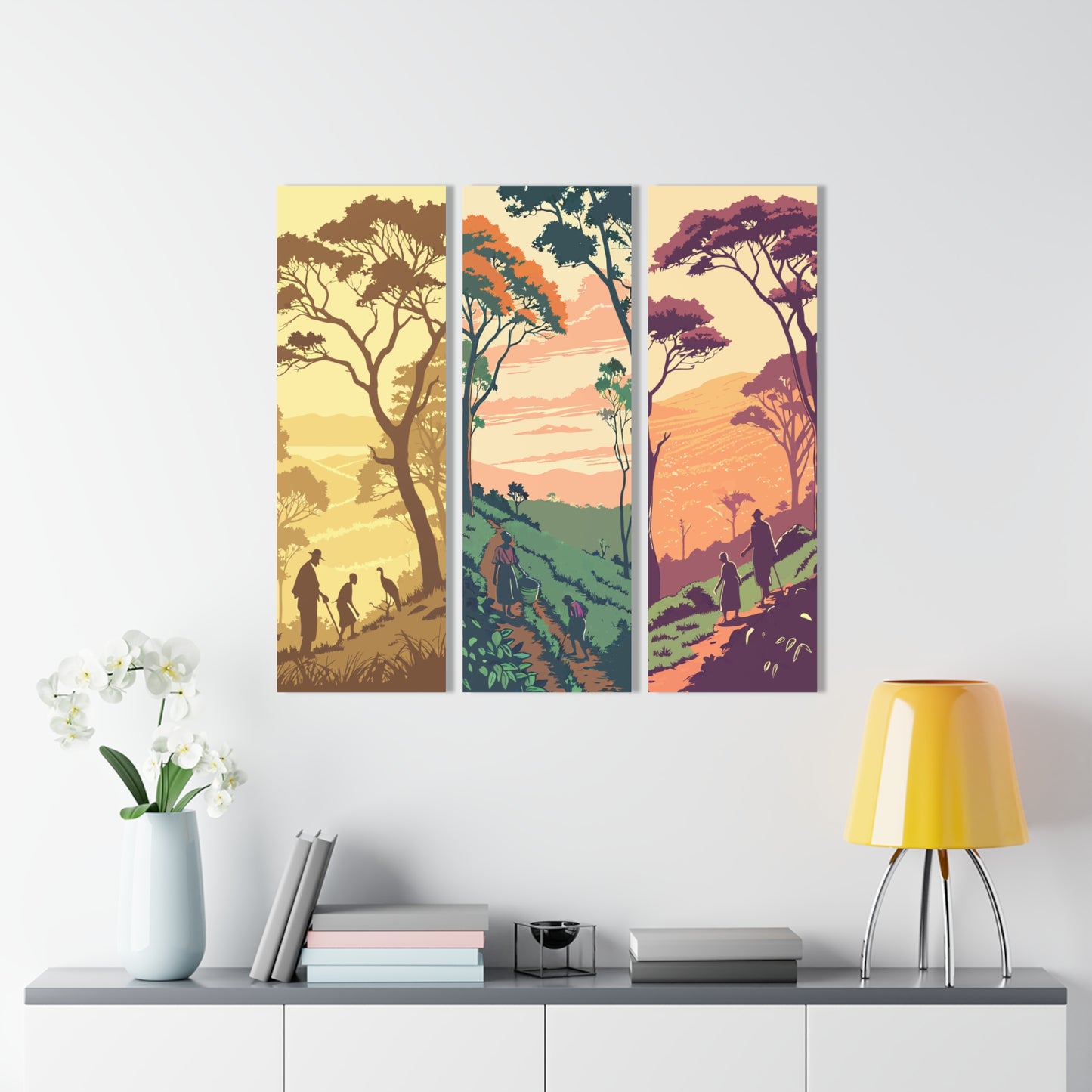 Nature-Inspired Acrylic Prints Triptych - Scenic Landscape Wall Art for Home Décor