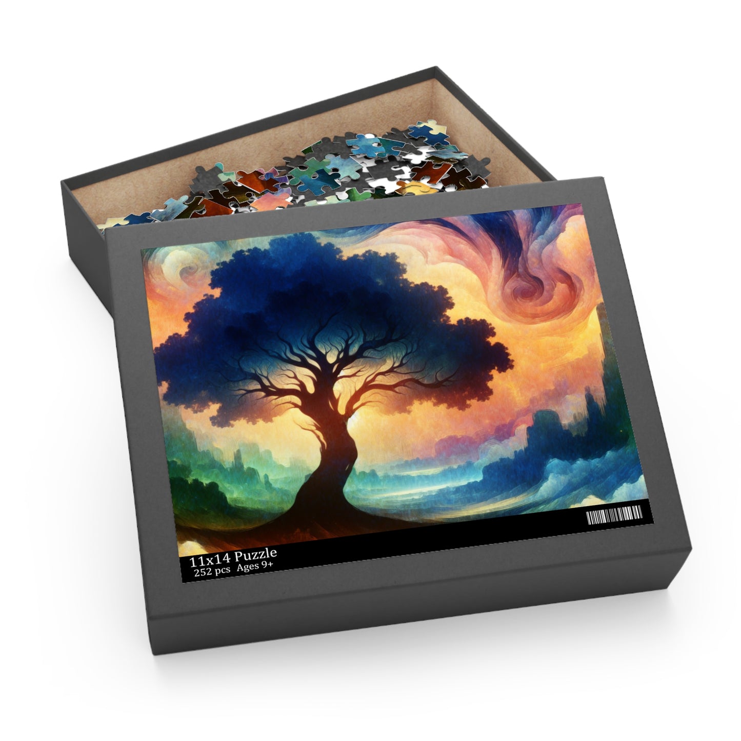 Mystical Tree Art Puzzle - 120, 252, 500 Pieces | Relaxing Artwork for Nature Lovers