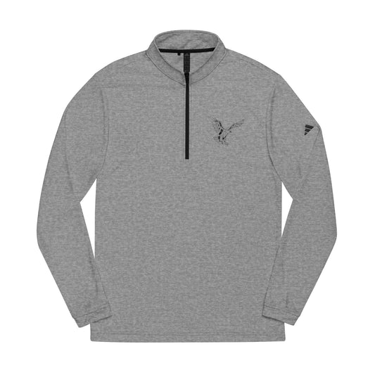 Adidas® Embroidered Quarter-Zip Pullover for Active Lifestyle