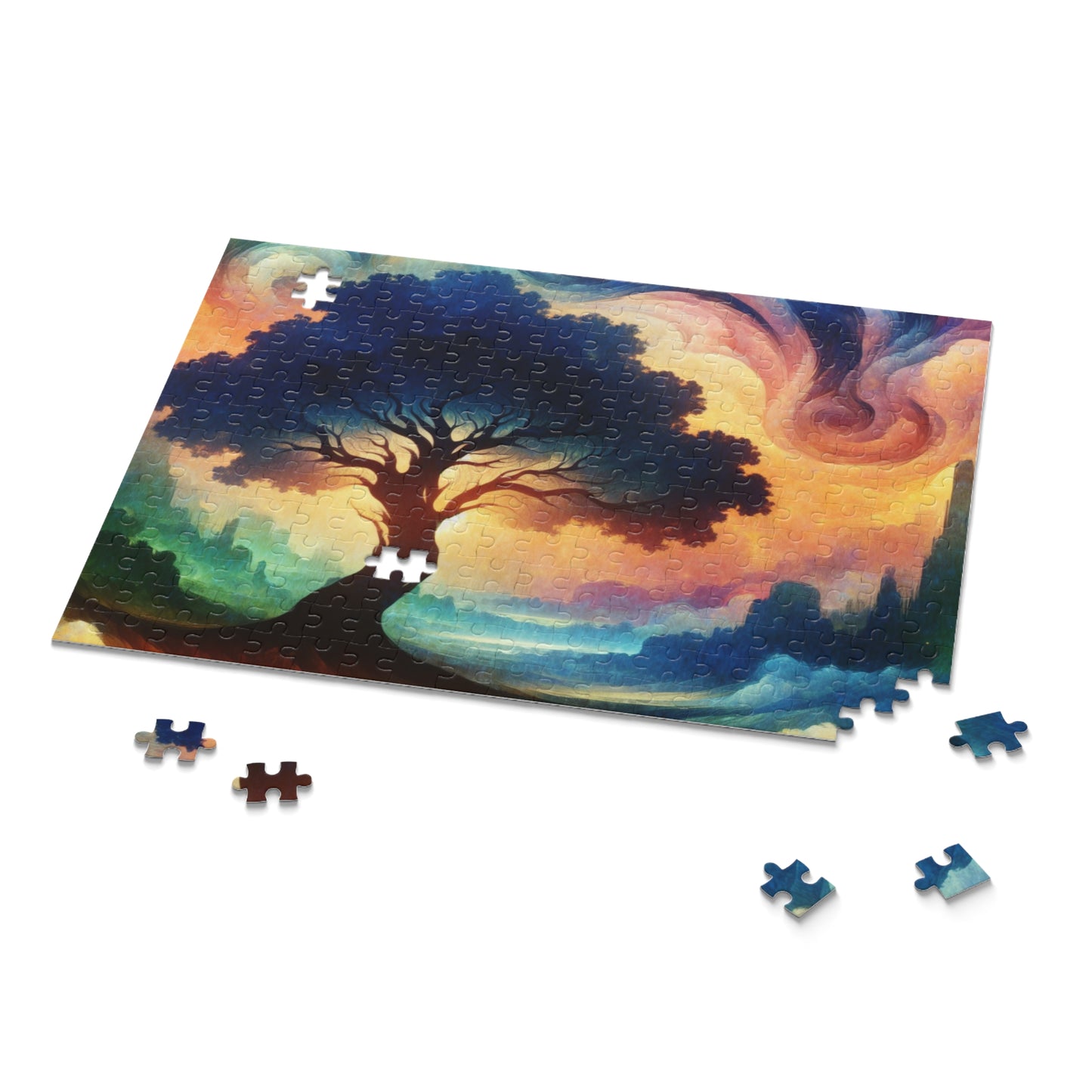 Mystical Tree Art Puzzle - 120, 252, 500 Pieces | Relaxing Artwork for Nature Lovers