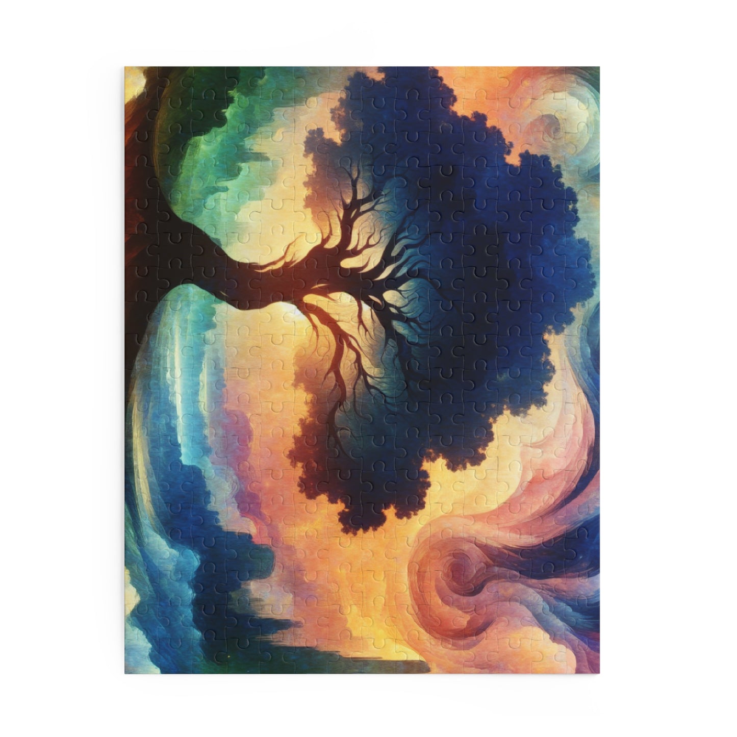 Mystical Tree Art Puzzle - 120, 252, 500 Pieces | Relaxing Artwork for Nature Lovers