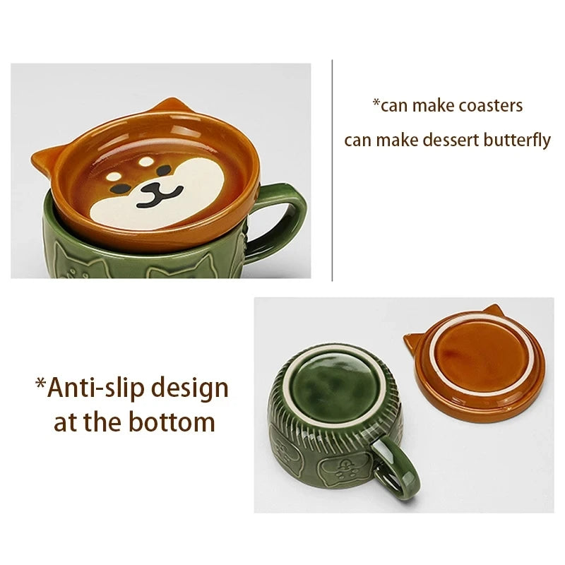 Japanese Cartoon Cat Coffee Mug