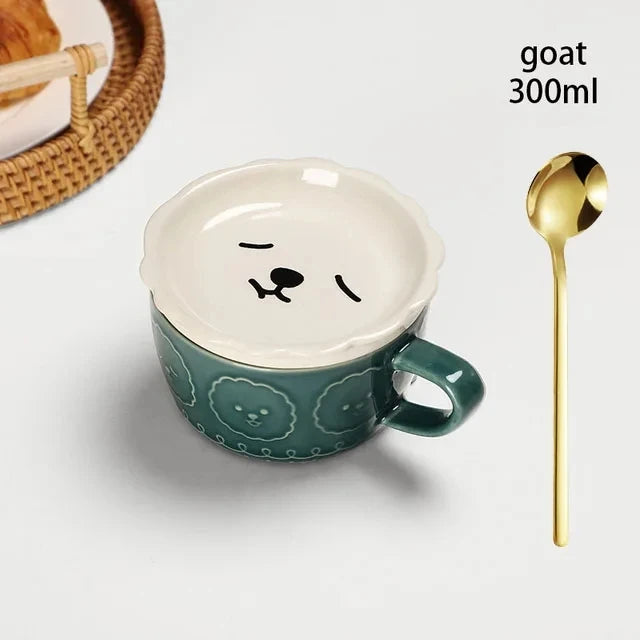 Japanese Cartoon Cat Coffee Mug