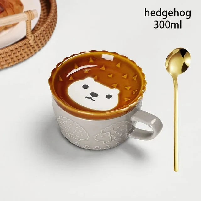 Japanese Cartoon Cat Coffee Mug